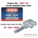 copie de clé ABUS D6 / D6NP