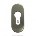 Rosace look Inox  porte métal et PVC