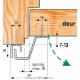 Secustrip ouvrant extérieur de  0 à 6mm