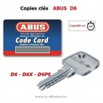 Abus D6 sleutel op code
