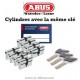 Cylindres Abus XP20 à même clés