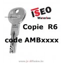 Kopie van sleuten ISEO R6 AMB