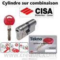 Cylindre Cisa TeknoPro sur combinaison existante