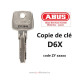 Deurcilinder ABUS D6x Twin 30x30