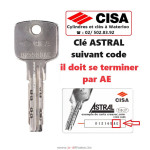 Clé Cisa Astral 