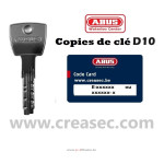 Copie de clé ABUS D10 PS
