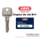 Copie de clé ABUS D66 code DFxxxxx