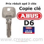 Copie de clé ABUS D6