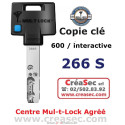Copie clé MUL-T-Lock 266S+