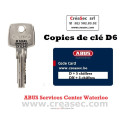 Abus D6 sleutel op code