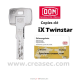 Copie de clé Dom ix Twinstar