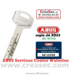 emportez votre copie de clé ABUS XD25
