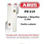 Poignée de fenêtre a clefs ABUS FG200