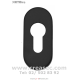 Rosace noire porte alu