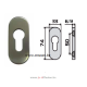 Rosace pour porte métal et PVC