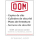 Cylindres et copies de clés Dom Belgique