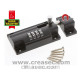 Loquet a combinaison 3 molettes