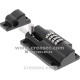 Loquet a combinaison 3 molettes