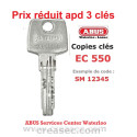 Abus EC550 sleutel op code