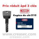 Copie de clé ABUS D10 PS Brico