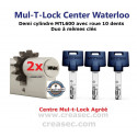 Duo de cylindres 33-10 Mul-T-Lock 10 dents à même clés