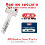 Abus XP2 sleutel op code