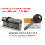 Cylindre &agrave; 13 dents pour portes G Block