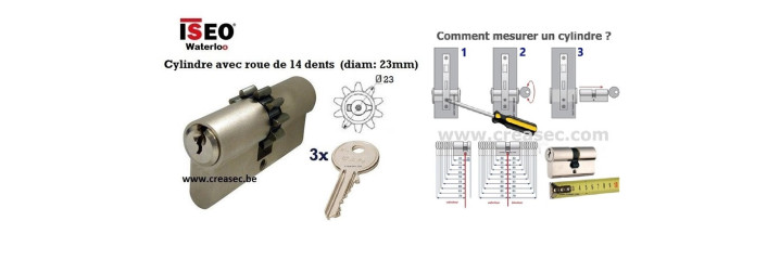 Cylindre 14 dents à roue dentée